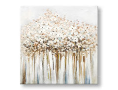 Ζωγραφισμένη εικόνα τοίχου FLOWERS 1 μέρος CWF1377WE1 - 70x70 cm