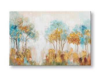 Ζωγραφισμένη εικόνα τοίχου TREES 1 μέρος CWF1537WE1 - 90x60 cm