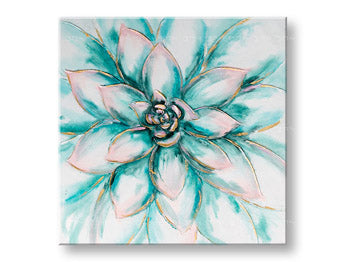 Ζωγραφισμένη εικόνα τοίχου FLOWERS 1 μέρος CWF1588HE1 - 70x70 cm