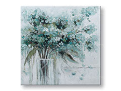 Ζωγραφισμένη εικόνα τοίχου ΛΟΥΛΟΥΔΙΑ ΣΕ ΒΑΣΙΛΕΙΟ 1-μέρος 70x70 cm CWF1673WE1