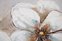 Ζωγραφισμένη εικόνα τοίχου FLOWERS 1 μέρος 100x50 cm