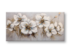 Ζωγραφισμένη εικόνα τοίχου FLOWERS 1 μέρος 100x50 cm CWF1786WE1