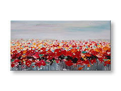 Ζωγραφισμένη εικόνα τοίχου FLOWERS 1 μέρος 100x50 cm CWF1897WE1