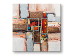 Ζωγραφισμένη εικόνα τοίχου ABSTRAKT 1 μέρος CWF1902W16E1 - 70x70 cm