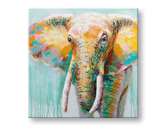 Ζωγραφισμένη εικόνα τοίχου SLON 1 μέρος YOBCWF1930ME1 - 70x70 cm | διαφορετικά μεγέθη