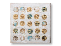 Ζωγραφισμένη εικόνα τοίχου ABSTRAKT 1 μέρος CWFAB022 - 100x100 cm