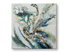 Ζωγραφισμένη εικόνα τοίχου ABSTRAKT 1 μέρος CWFAB035 - 100x100 cm