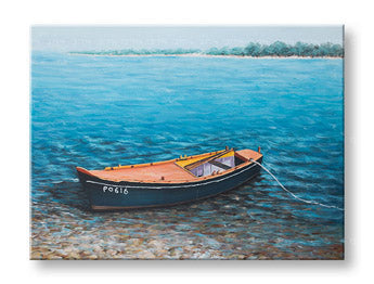 Ζωγραφισμένη τοιχογραφία BOAT 1 μέρος CWFBC032 - 120x90 cm
