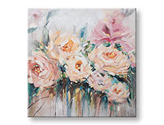 Ζωγραφισμένη εικόνα τοίχου FLOWERS 1 μέρος CWFFL037 - 100x100 cm