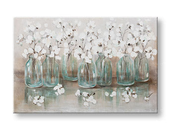 Ζωγραφισμένη εικόνα τοίχου FLOWERS 1 μέρος YOBCWFFL085 - 120x80 cm | διαφορετικά μεγέθη