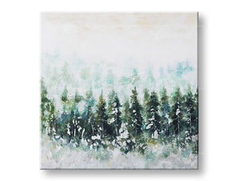 Ζωγραφισμένος πίνακας τοίχου LES 1 μέρος CWFTR033 - 100x100 cm