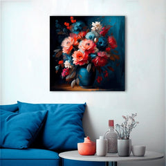 Σχεδιασμός διακόσμησης σε καμβά Blossoming in the colours of love