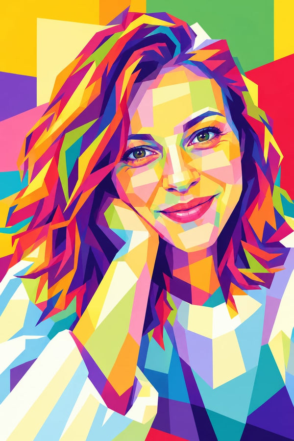 Πίνακας pop art από φωτογραφία σε καμβά – στυλ Dan Johannson