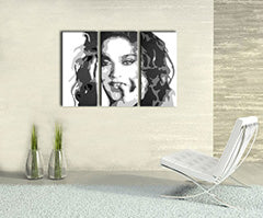 Χειροποίητος πίνακας ζωγραφικής POP Art MADONNA 3 τεμαχίων ma3 | διαφορετικά μεγέθη