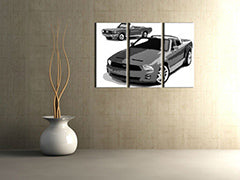 Χειροποίητη ζωγραφική POP Art FORD MUSTANG 3 τεμάχια fm2 | διαφορετικά μεγέθη
