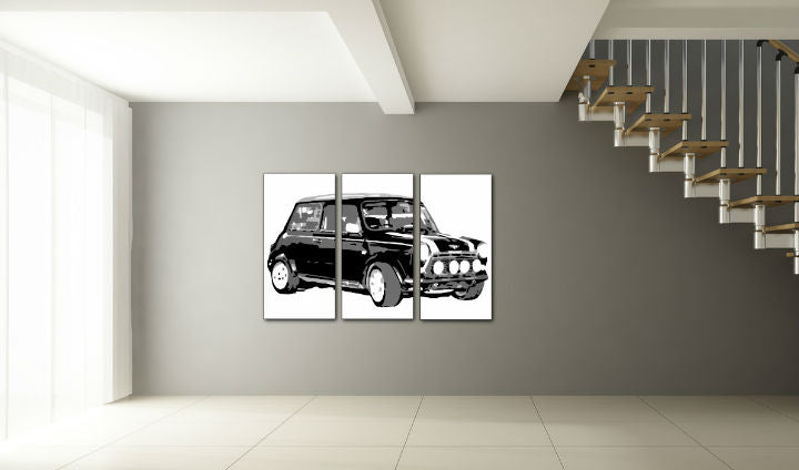 Χειροποίητη ζωγραφιά POP Art MINI COOPER | διάφορα μεγέθη