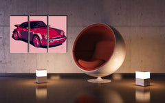 Χειροποίητη ζωγραφική POP Art PORSCHE 911 3 κομμάτι por5 - εικόνα 2