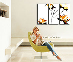 Χειροποίητη ζωγραφική POP Art FLOWER 3-μέρος flo | διαφορετικά μεγέθη