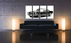 Χειροποίητη ζωγραφική POP Art Ford Mustang 4 τεμάχια fm | διαφορετικά μεγέθη