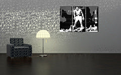 Χειροποίητος πίνακας ζωγραφικής POP Art Muhamad Ali 3 κομμάτι ali2 | διαφορετικά μεγέθη