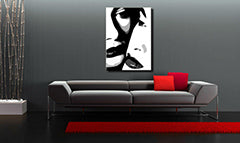Χειροποίητος πίνακας ζωγραφικής POP Art Δύο γυναίκες 1 κομμάτι 00 2w | διαφορετικά μεγέθη