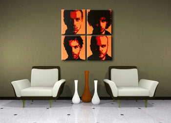 Χειροποίητος πίνακας ζωγραφικής POP Art Coldplay 4 τεμάχια cp2 | διαφορετικά μεγέθη