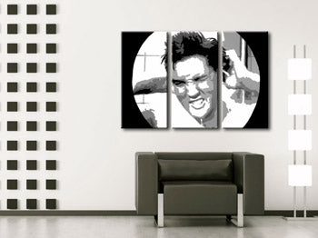 Χειροποίητος πίνακας ζωγραφικής POP Art ELVIS 3 τεμαχίων el2 | διαφορετικά μεγέθη
