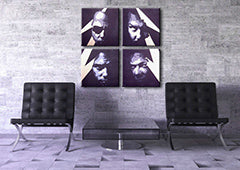 Χειροποίητη ζωγραφική POP Art METALLICA 4 τεμαχίων μεταλλική | διαφορετικά μεγέθη