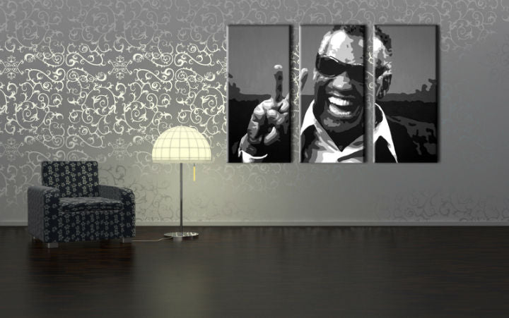 Χειροποίητη ζωγραφική POP Art Ray Charles 3 piece rc