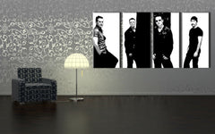 Χειροποίητος πίνακας POP Art U2 σε μαύρο χρώμα | διάφορα μεγέθη