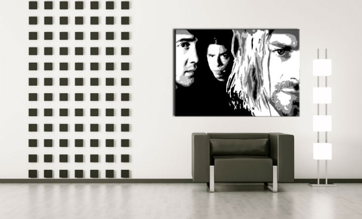 Χειροποίητος πίνακας ζωγραφικής POP Art Nirvana 1 κομμάτι nir - εικόνα 2