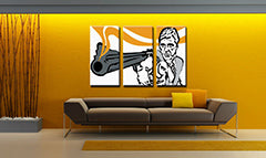 Χειροποίητος πίνακας ζωγραφικής POP Art AL PACINO 3 κομμάτι al7 | διαφορετικά μεγέθη