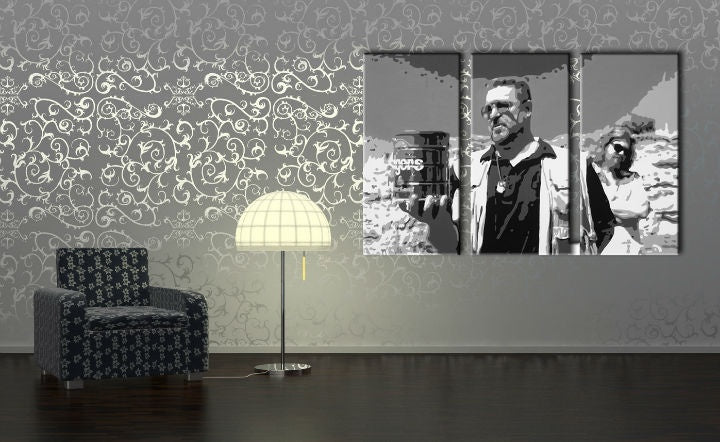 Χειροποίητη ζωγραφική POP Art Big Lebowski 3 κομμάτι bl1 - εικόνα 2