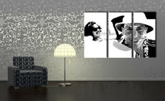 Χειροποίητος πίνακας ζωγραφικής POP Art Fear and Loathing in Las Vegas 3 piece lv | διαφορετικά μεγέθη