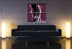 Χειροποίητος πίνακας ζωγραφικής POP Art TERMINATOR 4 piece ter | διαφορετικά μεγέθη