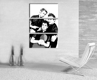 Χειροποίητος πίνακας ζωγραφικής POP Art Green Day 3 τεμάχια gd | διαφορετικά μεγέθη