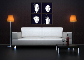 Χειροποίητος πίνακας ζωγραφικής POP Art The Vervet 4 piece tv | διαφορετικά μεγέθη