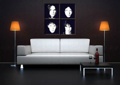 Χειροποίητος πίνακας ζωγραφικής POP Art The Vervet 4 piece tv | διαφορετικά μεγέθη