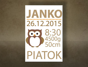 Το μωρό μας Τοιχογραφία με κείμενο TEX014O1