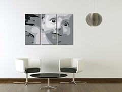 Χειροποίητη ζωγραφική POP Art CHILD 3 μέρη παιδί | διαφορετικά μεγέθη