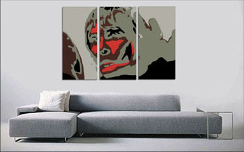 Χειροποίητη ζωγραφική POP Art BROWN APE 3 κομμάτι ibbrown | διαφορετικά μεγέθη