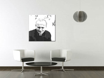 Χειροποίητη POP Art εικόνα του Ιωάννη Παύλου Β'. 1 μέρος jp | διαφορετικά μεγέθη