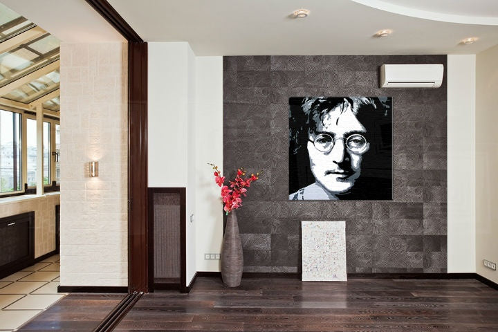 Χειροποίητος πίνακας ζωγραφικής POP Art John Lennon 1 κομμάτι jl - εικόνα 2