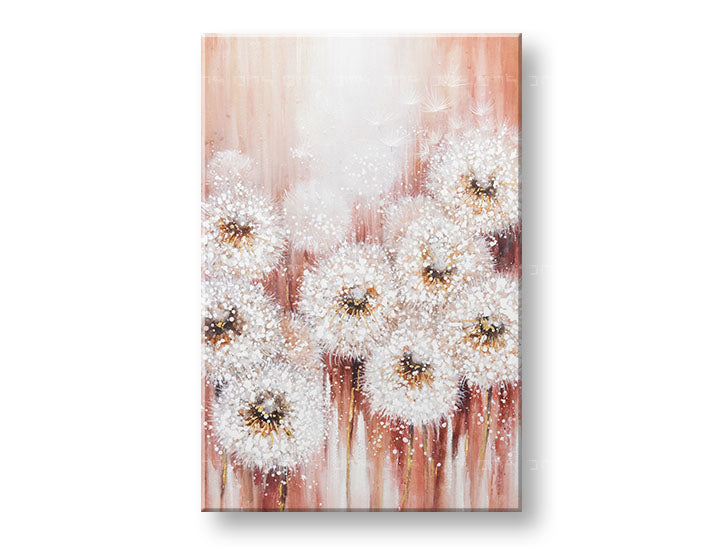 Χειροποίητος πίνακας τοίχου ΛΟΥΛΟΥΔΙΑ 60x90 εκ. – Τρισδιάστατη προοπτική καμβά σε ξύλινο πλαίσιο | 100% πρωτότυπο | ακρυλικό σε καμβά ARTMIE | Papilora.sk